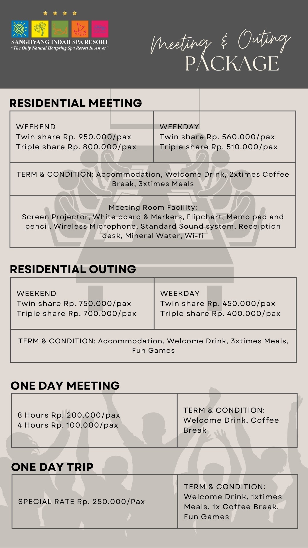 Meeting & Outing Package